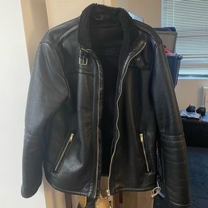 Zara faux leather jacket